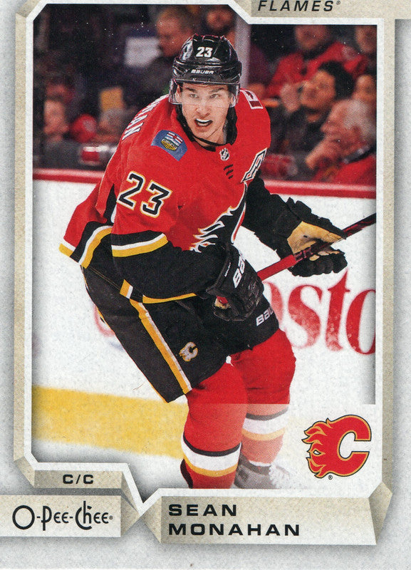 #144 Sean Monahan Calgary Flames 2018-19 O-Pee-Chee Hockey Card OJ