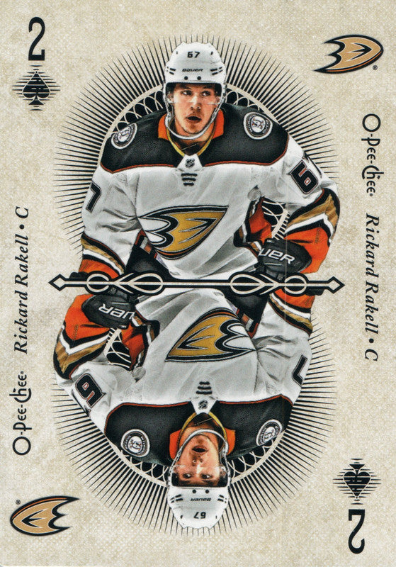 #2 Rickard Rakell Playing Card Vegas Golden Knights 2018-19 O-Pee-Chee Hockey Card OJ