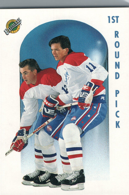 #68 Pat Peake First Round Pick Washington Capitals 1990-91 Ultimate Hockey Card OJ