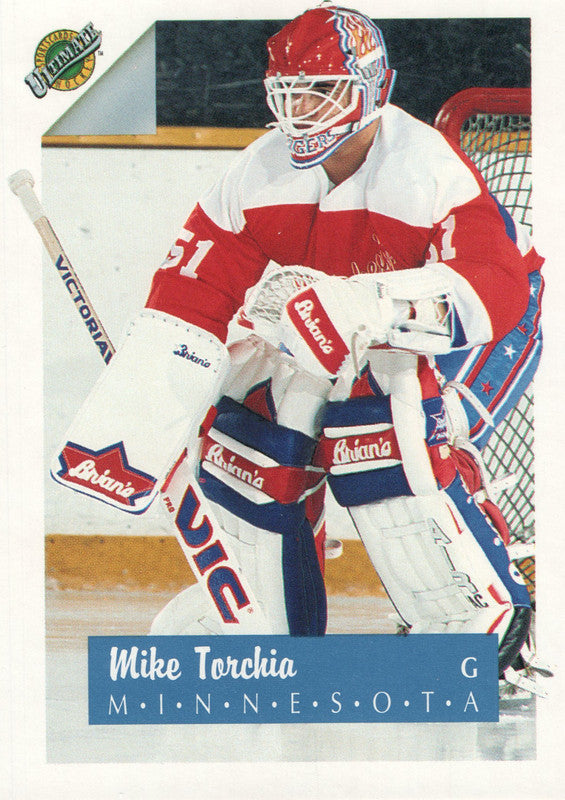 #50 Mike Torchia  Minnesota 1990-91 Ultimate Hockey Card OK