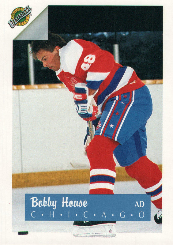 #47 Bobby House Chicago 1990-91 Ultimate Hockey Card OK