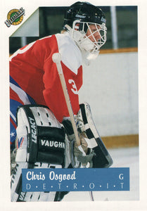 #38 Chris Osgood Detroit 1990-91 Ultimate Hockey Card OK