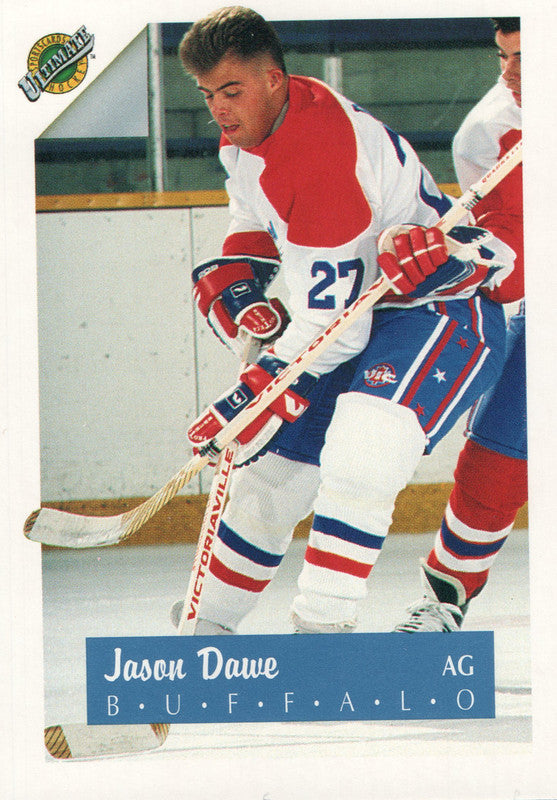 #27 Jason Dawe Buffalo 1990-91 Ultimate Hockey Card OK
