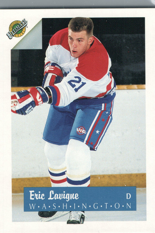 #21 Eric Lavigne Washington 1990-91 Ultimate Hockey Card OK