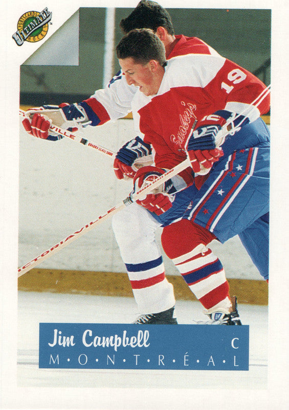 #19 Jim Campbell Montreal  1990-91 Ultimate Hockey Card OK