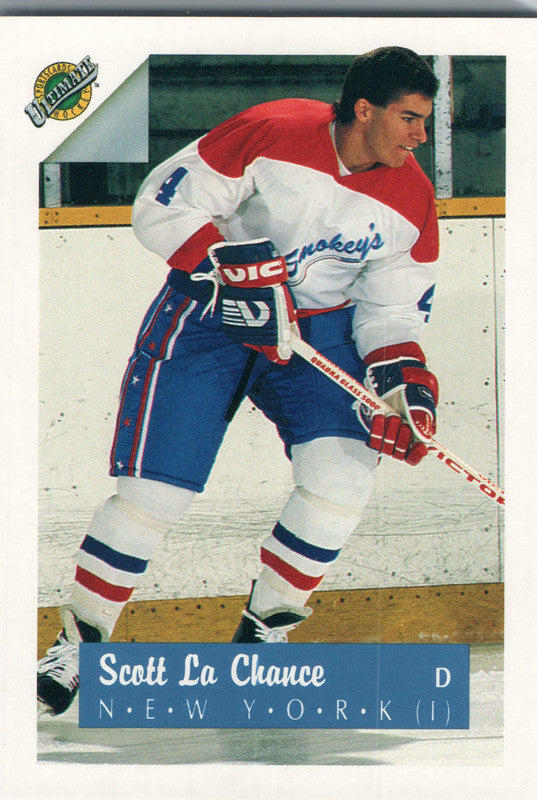 #4 Scott La Chance New York 1990-91 Ultimate Hockey Card OK