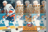 #178 Brett Lindros Rookie New York Islanders 1994-95 Select Hockey Card OK