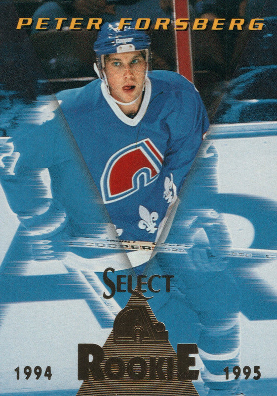 1994-95 PETER FORSBERG PINNACLE ICE BREAKERS CARD #479 QUEBEC