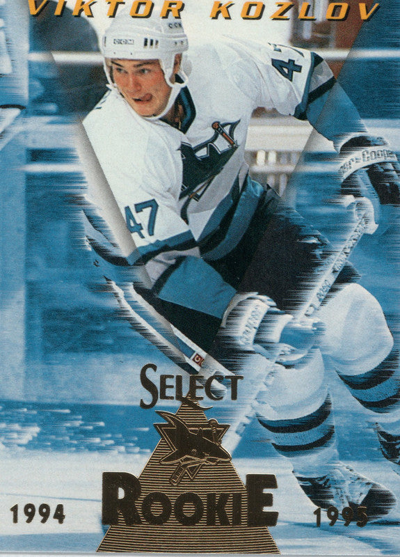 #174 Viktor Kozlov Rookie San Jose Sharks 1994-95 Select Hockey Card OL