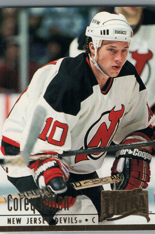 #120 Corey Millen New Jersey Devils 1993-94 Fleer Ultra Hockey Card ON