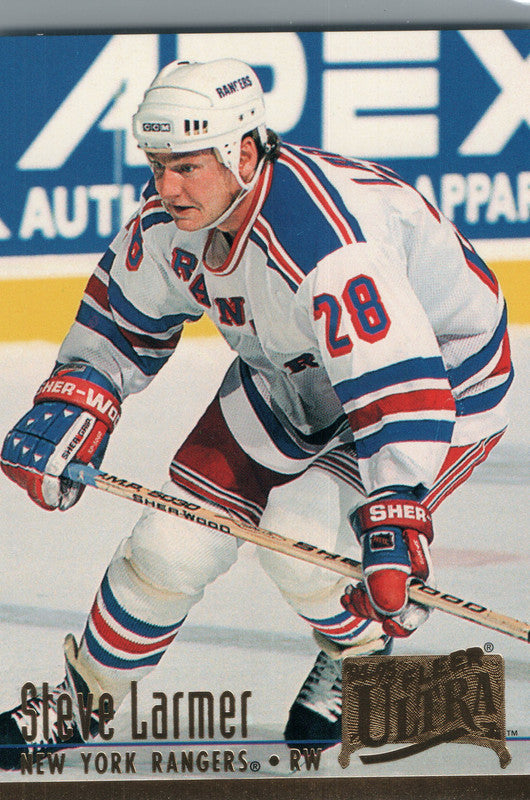 #138 Steve Larmer New York Rangers 1993-94 Fleer Ultra Hockey Card ON