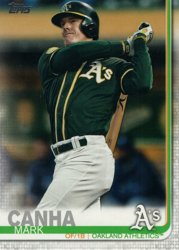 #612 Mark Canha Oakland Athletics 2019 Topps Series 2 Baseball Card