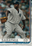 #486 CC Sabathia New York Yankees 2019 Topps Series 2 Baseball Card GAK