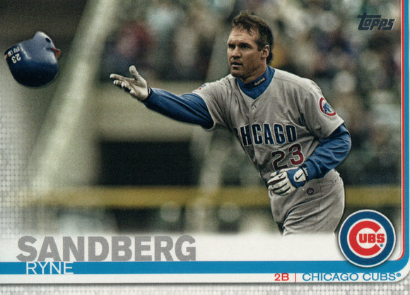 #525 Ryne Sandberg Chicago Cubs 2019 Topps Series 2 Baseball Card GAK