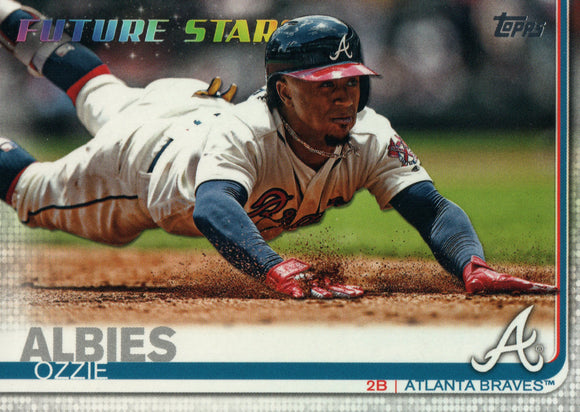 #561 Ozzie Albies Future Stars Atlanta Braves 2019 Topps Series 2 Baseball Card GAK