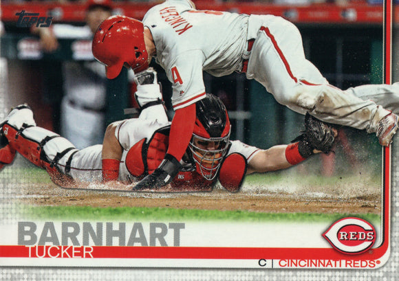 #573 Tucker Barnhart Cincinnati Reds 2019 Topps Series 2 Baseball Card GAK