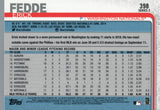 #398 Erick Fedde Washington Nationals 2019 Topps Series 2 Baseball Card GAK