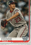 #398 Erick Fedde Washington Nationals 2019 Topps Series 2 Baseball Card GAK