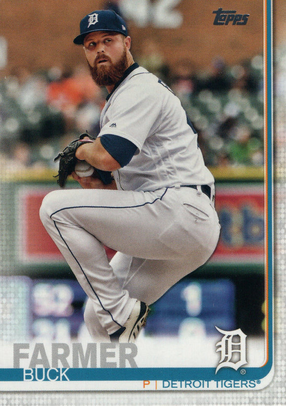 #496 Buck Farmer Detroit Tigers 2019 Topps Series 2 Baseball Card GAL