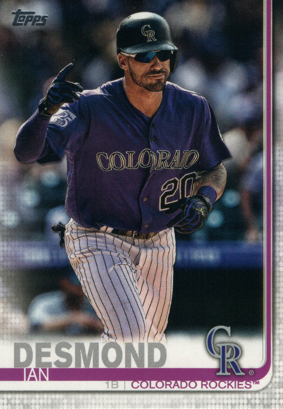 #494 Ian Desmond Colorado Rockies 2019 Topps Series 2 Baseball Card GAL