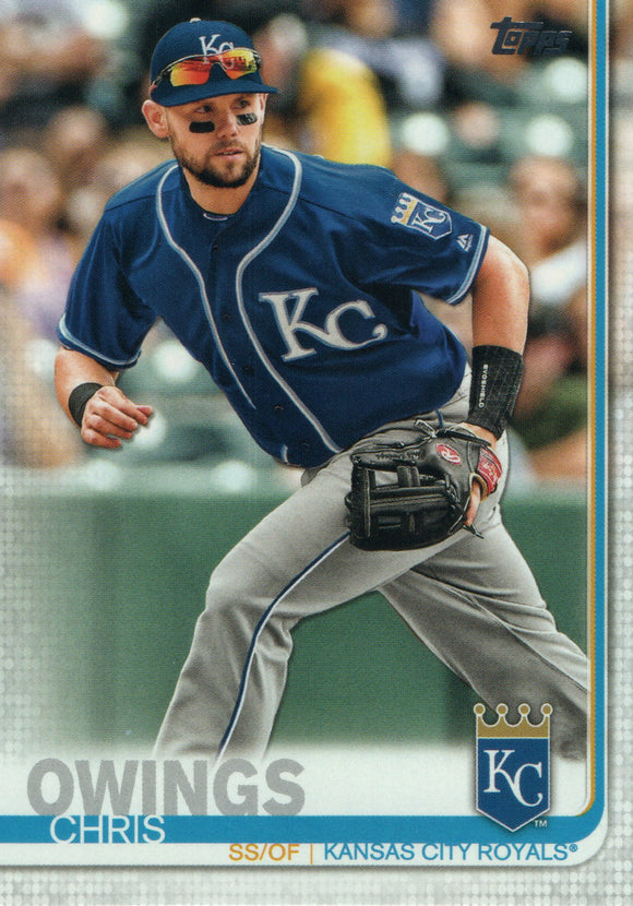 #548 Chris Owings Kansas City Royals 2019 Topps Series 2 Baseball Card GAL