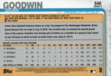 #640 Brian Goodwin Kansas City Royals 2019 Topps Series 2 Baseball Card GAL
