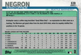 #638 Kristopher Negron Seattle Mariners 2019 Topps Series 2 Baseball Card GAM