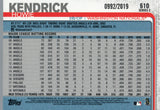 #610 Howie Kendrick 0992/2019 Gold Washington Nationals 2019 Topps Series 2 Baseball Card GAM