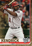#610 Howie Kendrick 0992/2019 Gold Washington Nationals 2019 Topps Series 2 Baseball Card GAM