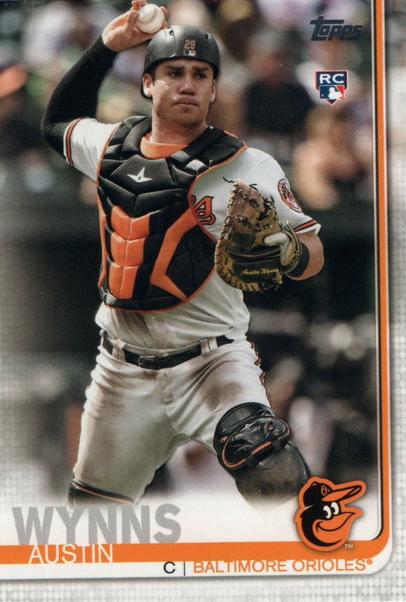 #582 Austin Wynns Rookie Baltimore Orioles 2019 Topps Series 2 Baseball Card GAN