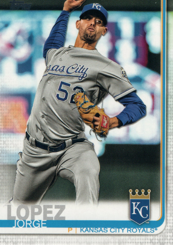 #651 Jorge Lopez Kansas City Royals 2019 Topps Series 2 Baseball Card GAN