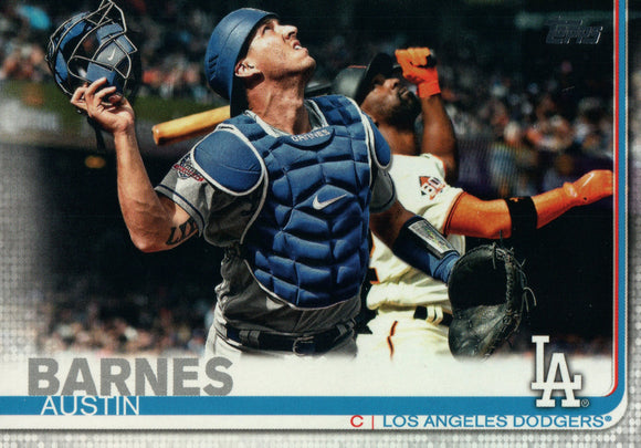 #456 Austin Barnes Los Angeles Dodgers 2019 Topps Series 2 Baseball Card GAN
