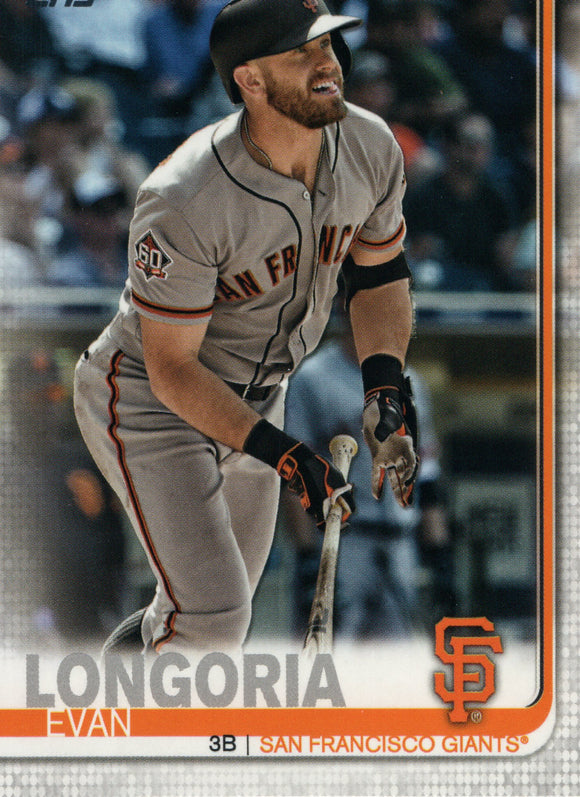#390 Evan Longoria San Francisco Giants 2019 Topps Series 2 Baseball Card GAN