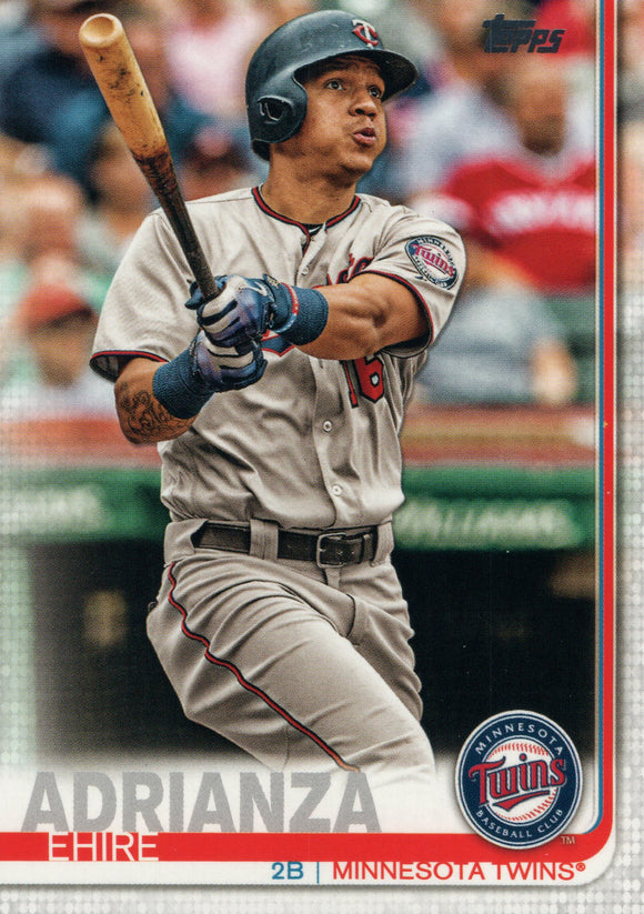 #608 Ehire Adrianza Minnesota Twins 2019 Topps Series 2 Baseball Card GAO