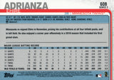 #608 Ehire Adrianza Minnesota Twins 2019 Topps Series 2 Baseball Card GAO
