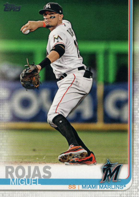 #394 Miguel Rojas Miami Marlins 2019 Topps Series 2 Baseball Card GAO