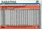 #486 CC Sabathia New York Yankees 2019 Topps Series 2 Baseball Card GAO