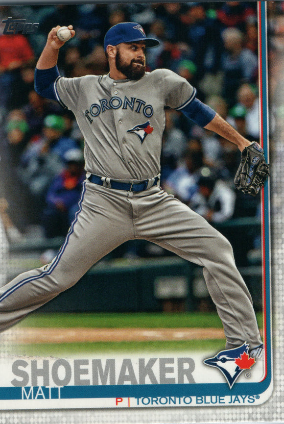 #533 Matt Shoemaker Toronto Blue Jays 2019 Topps Series 2 Baseball Card GAO