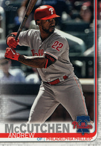 #395 Andrew McCutchen Philadelphia Phillies 2019 Topps Series 2 Baseball Card GAO