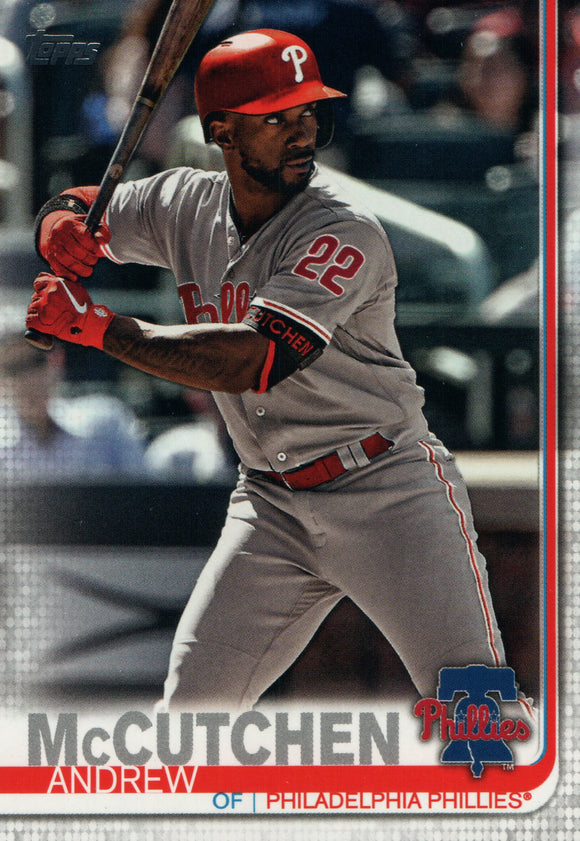 #395 Andrew McCutchen Philadelphia Phillies 2019 Topps Series 2 Baseball Card GAO