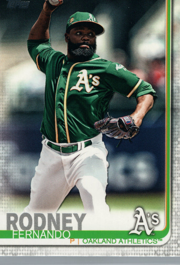 #692 Fernando Rodney Oakland Athletics 2019 Topps Series 2 Baseball Card GAO