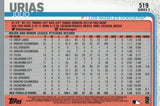 #519 Julio Urias Los Angeles Dodgers 2019 Topps Series 2 Baseball Card GAO