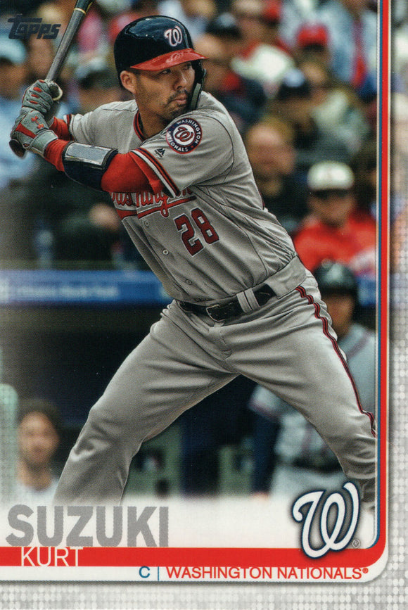 #654 Kurt Suzuki Washington Nationals 2019 Topps Series 2 Baseball Card GAO
