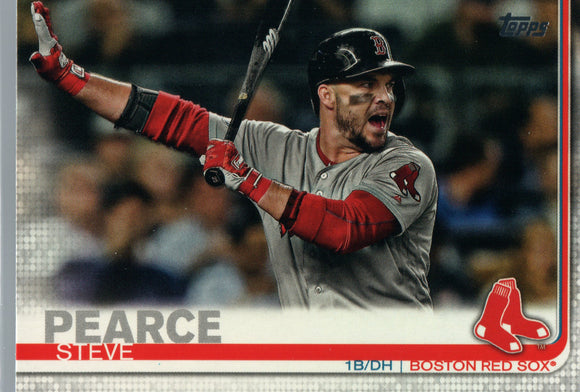 #694 Steve Pearce Boston Red Sox 2019 Topps Series 2 Baseball Card GAO