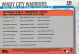 #698 Windy City Warriors Baez and Contreras Celebrate Win Chicago Cubs 2019 Topps Series 2 Baseball Card GAP