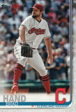 #368 Brad Hand Cleveland Indians 2019 Topps Series 2 Baseball Card GAQ