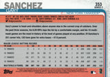 #353 Gary Sanchez New York Yankees 2019 Topps Series 2 Baseball Card GAQ