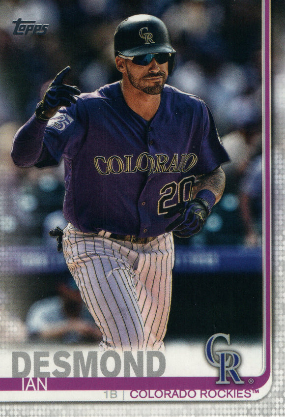 #494 Ian Desmond Colorado Rockies 2019 Topps Series 2 Baseball Card GAQ