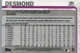 #494 Ian Desmond Colorado Rockies 2019 Topps Series 2 Baseball Card GAQ