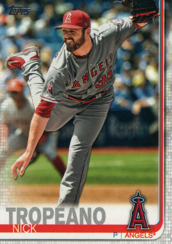 #615 Nick Tropeano Los Angeles Angels 2019 Topps Series 2 Baseball Card GAQ